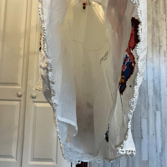 FARM Rio - Macaw Cross Stitch Embroidered Mini Dress - XS - Picture 9 of 16